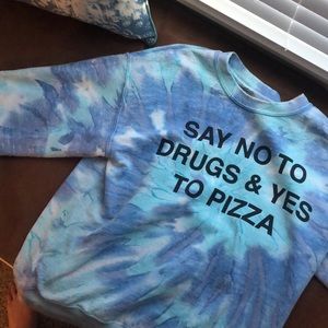 Blue Tye Dye Sweater